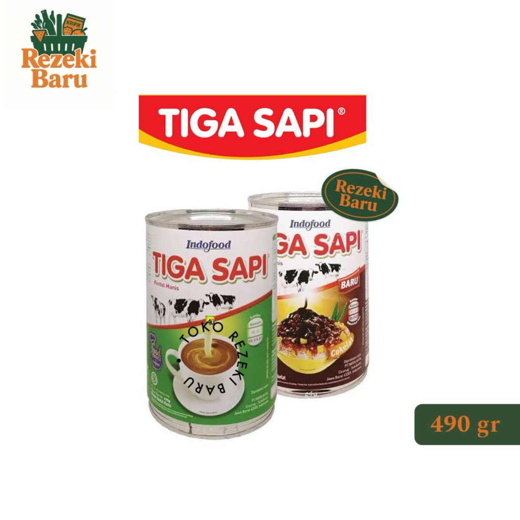 

SUSU KENTAL MANIS TIGA SAPI COKLAT KRIMER 490gr