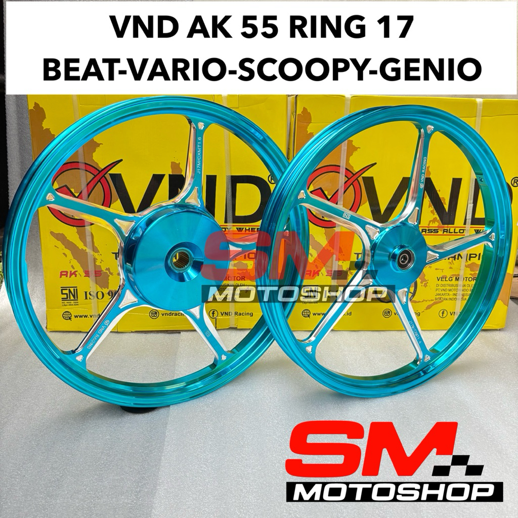 VND Velg Racing AK 55 Ring 17 Ori - Vario 125 / Vario 150/ Beat/ Scoopy/ Genio/ Mio Ak55 Ak56 Ak55