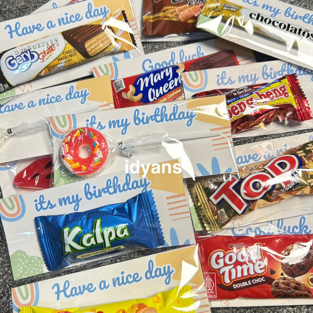 

[1PC] MINI GIFT SNACK / FREEBIES / HADIAH MINI / BINGKISAN SNACK / MINIGIFT OLSHOP / HADIAH LOMBA / GRADUATION