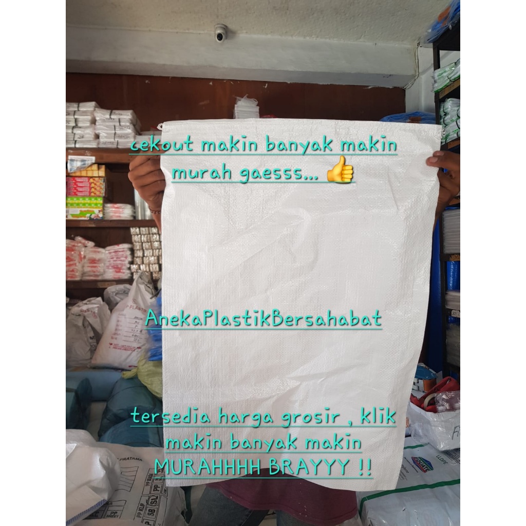 Goni plastik BARU 60x100 , goni besar , karung goni , karung plastik goni 60x100 , goni 30 kg - 50 k