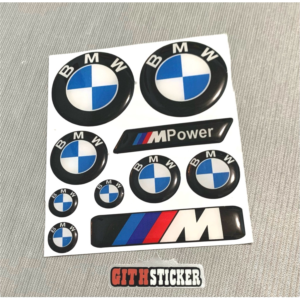 Emblem BMW Sticker emblem logo bmw timbul set