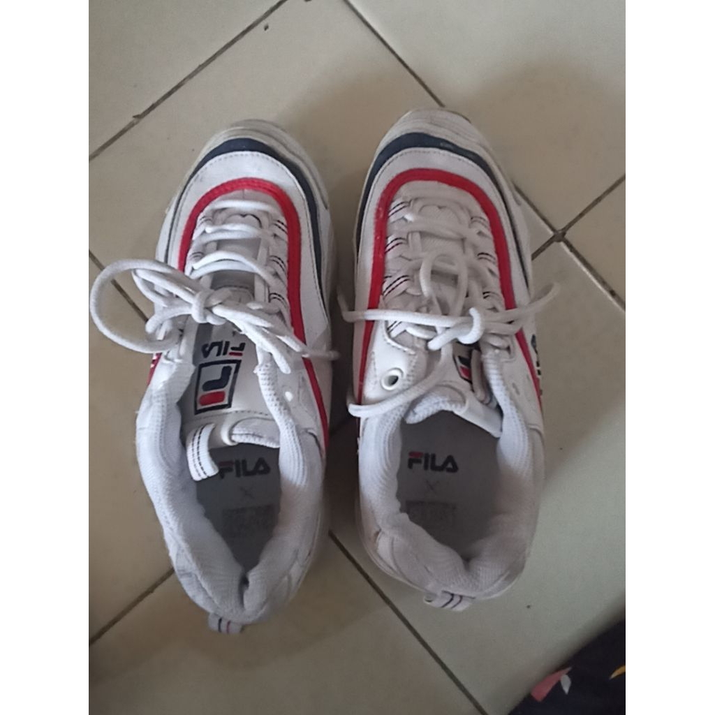 sepatu anak Fila putih white unisex pl preloved