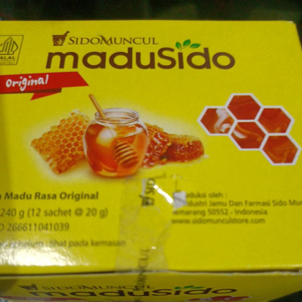 

madu sido kemasan box isi 12 sachet madu sidomuncul