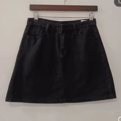 Rok Jins Hitam Jeans A Line Remaja Dewasa Murah