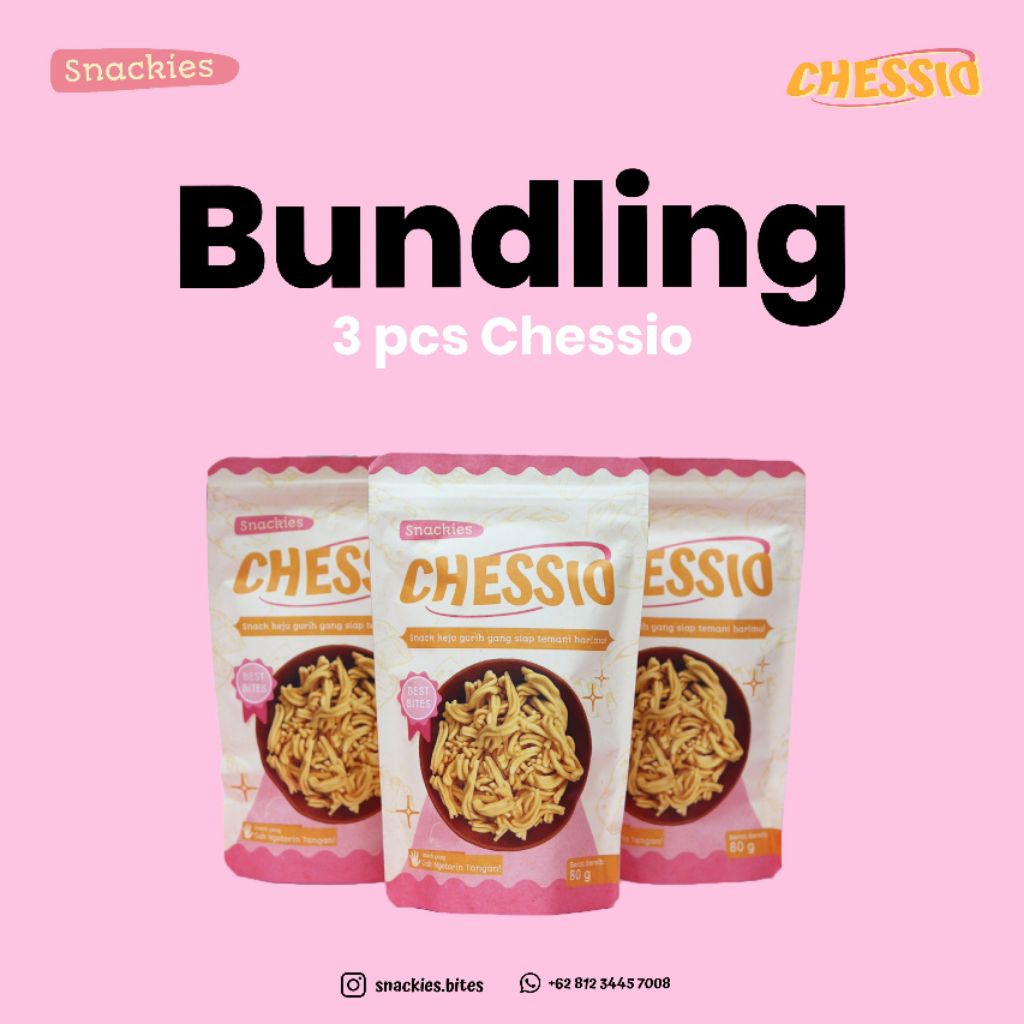 

Chessio 80 g Bundling 3 pcs
