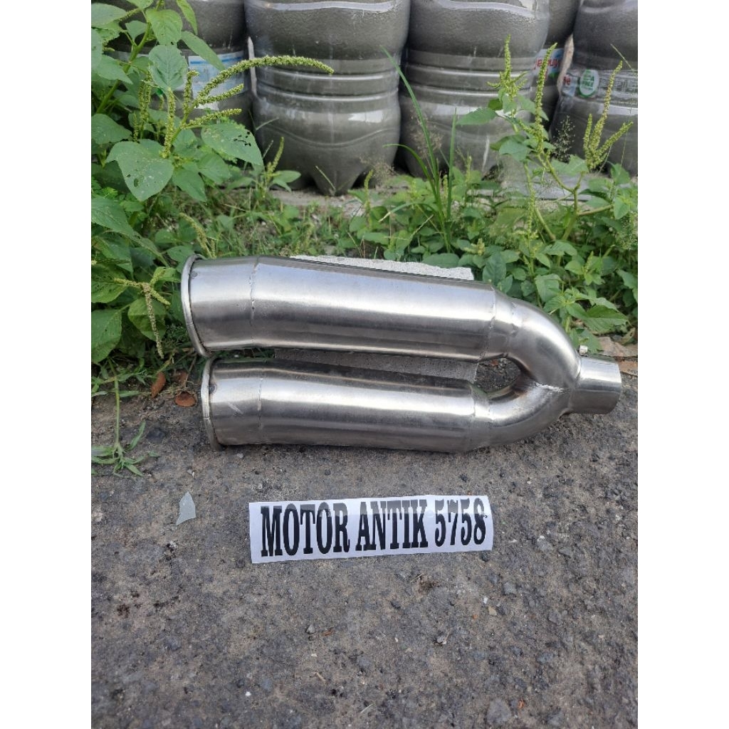 Knalpot Motor Custom Bobber Sporter Doubel Silincer