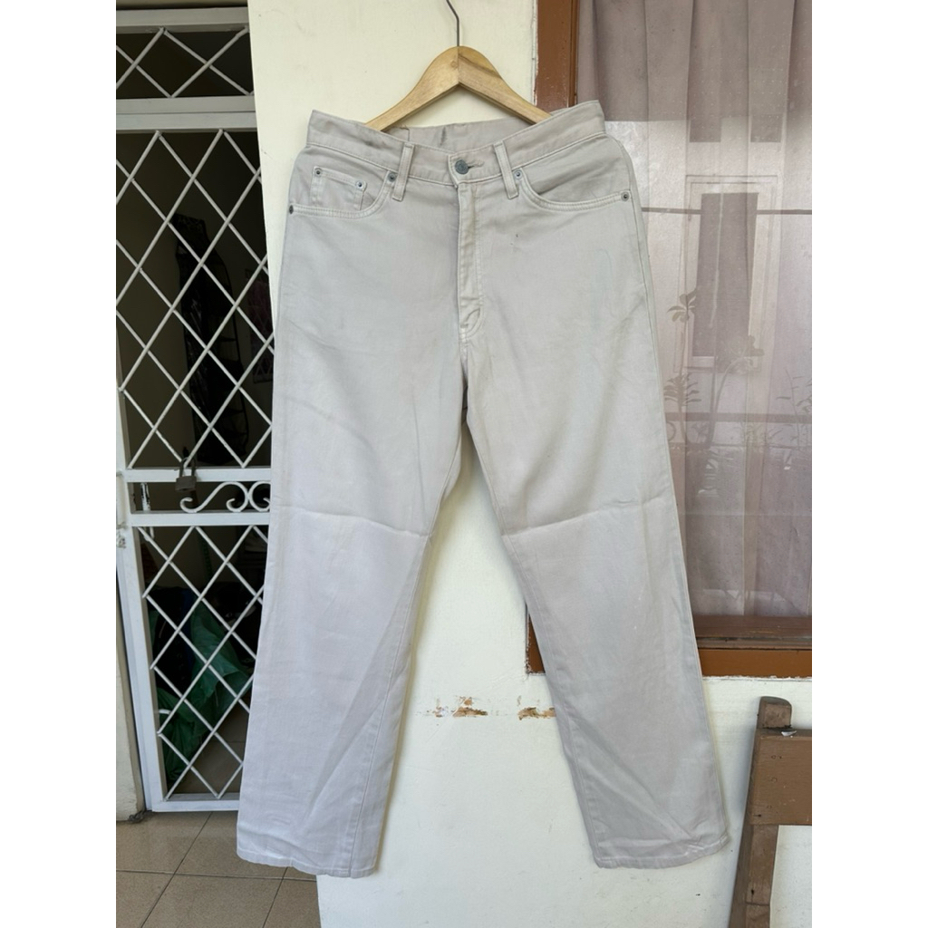 celana panjang edwin cream size fit 29/30 murah chino