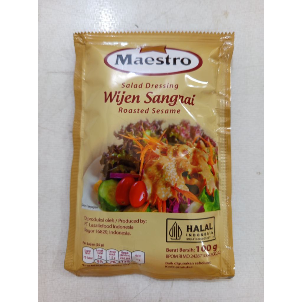 

MAESTRO wijen sangrau sachet 100gram