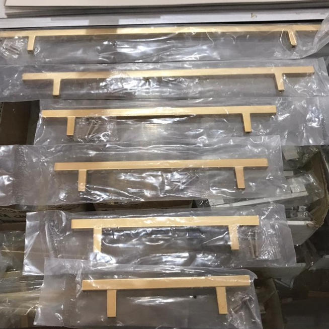 Tarikan Chui ALM Kotak Gold 6008 Handle Laci Tarikan Handle Laci Gold Strip