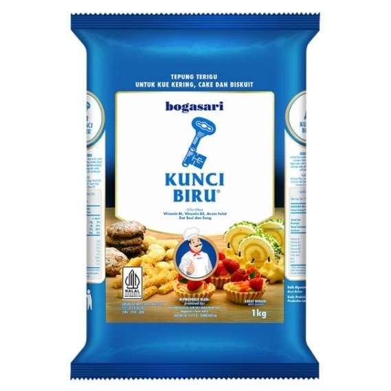 

Bogasari Kunci Biru Tepung Terigu 1 kg