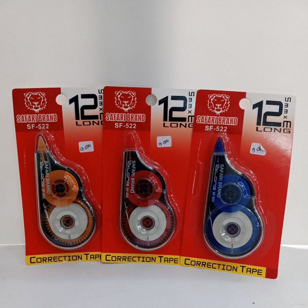 

CORRECTION TAPE / SAFARI BRAND / SINGLE / POLOS