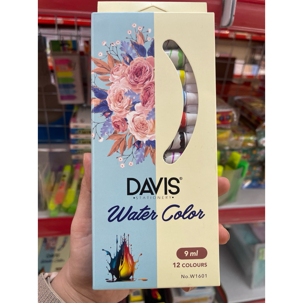 

cat air Davis water color 9ml 12 warna