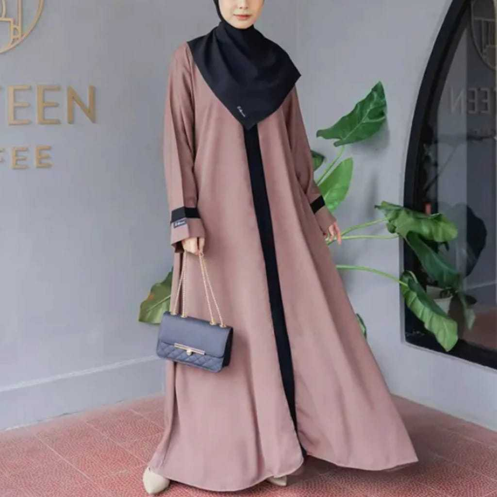 Abaya Hitam Mewah Elegan | Baju Gamis Abaya Hitam Terbaru 2025