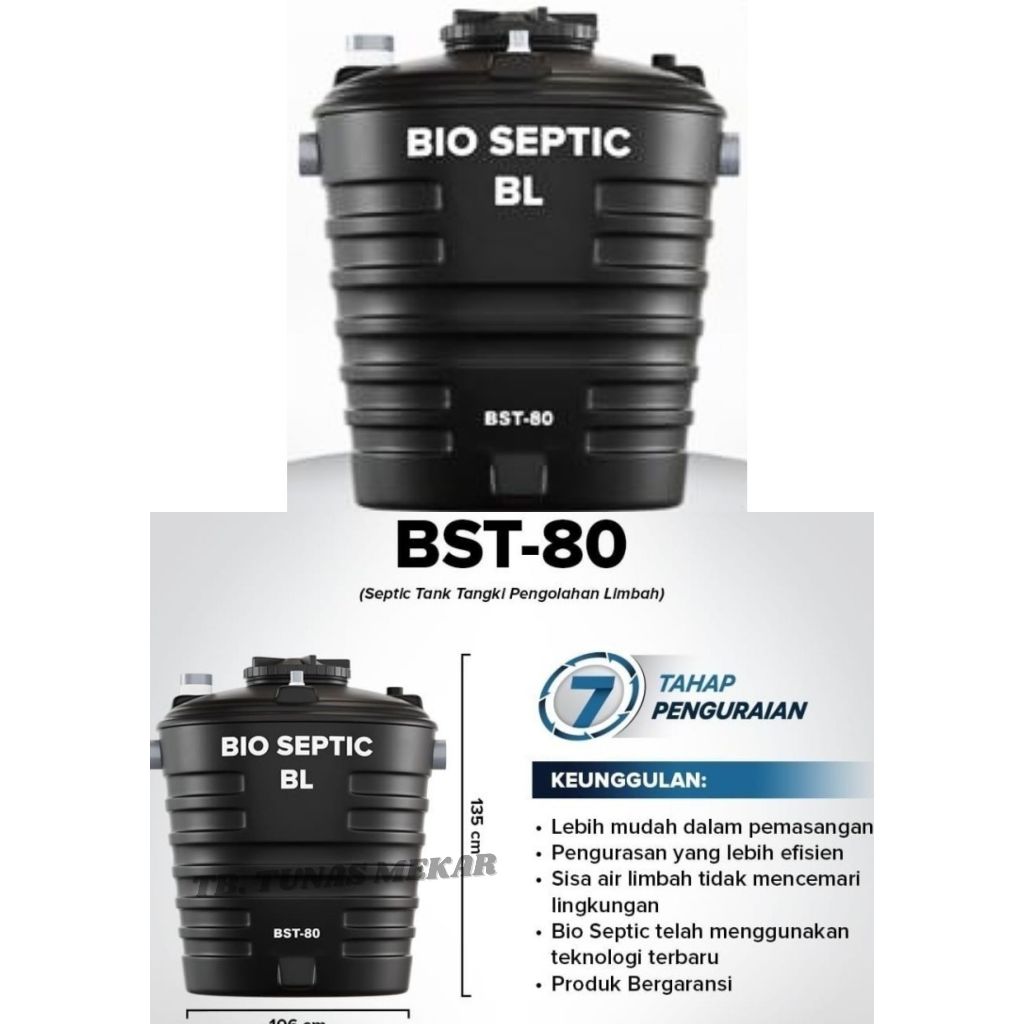 MPOIN SEPTIC TANK BIOPLUS/SEPTIC TANK PENGOLAHAN LIMBAH BIOPLUS 80