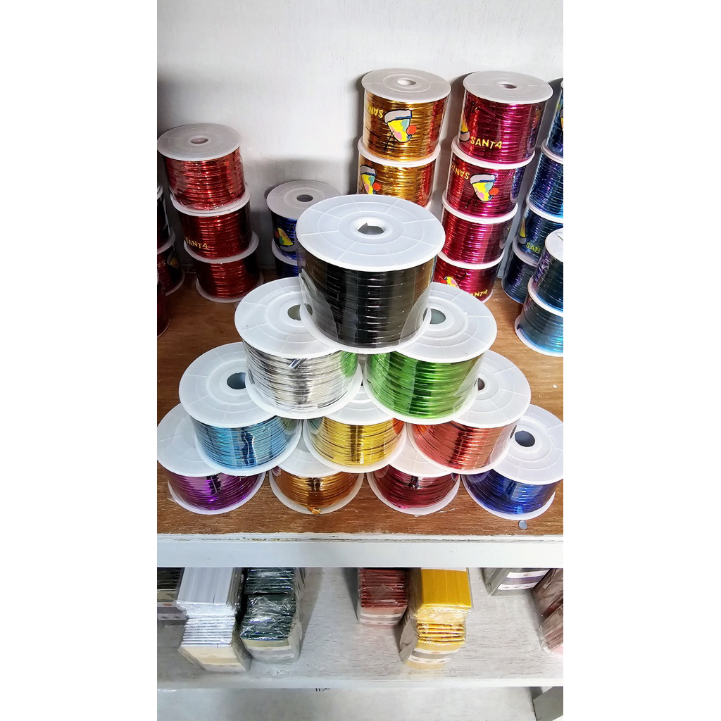 

TERMURAH Pita Kawat Roll Untuk Souvenir / Pita Souvenir Isi -+100 Yard