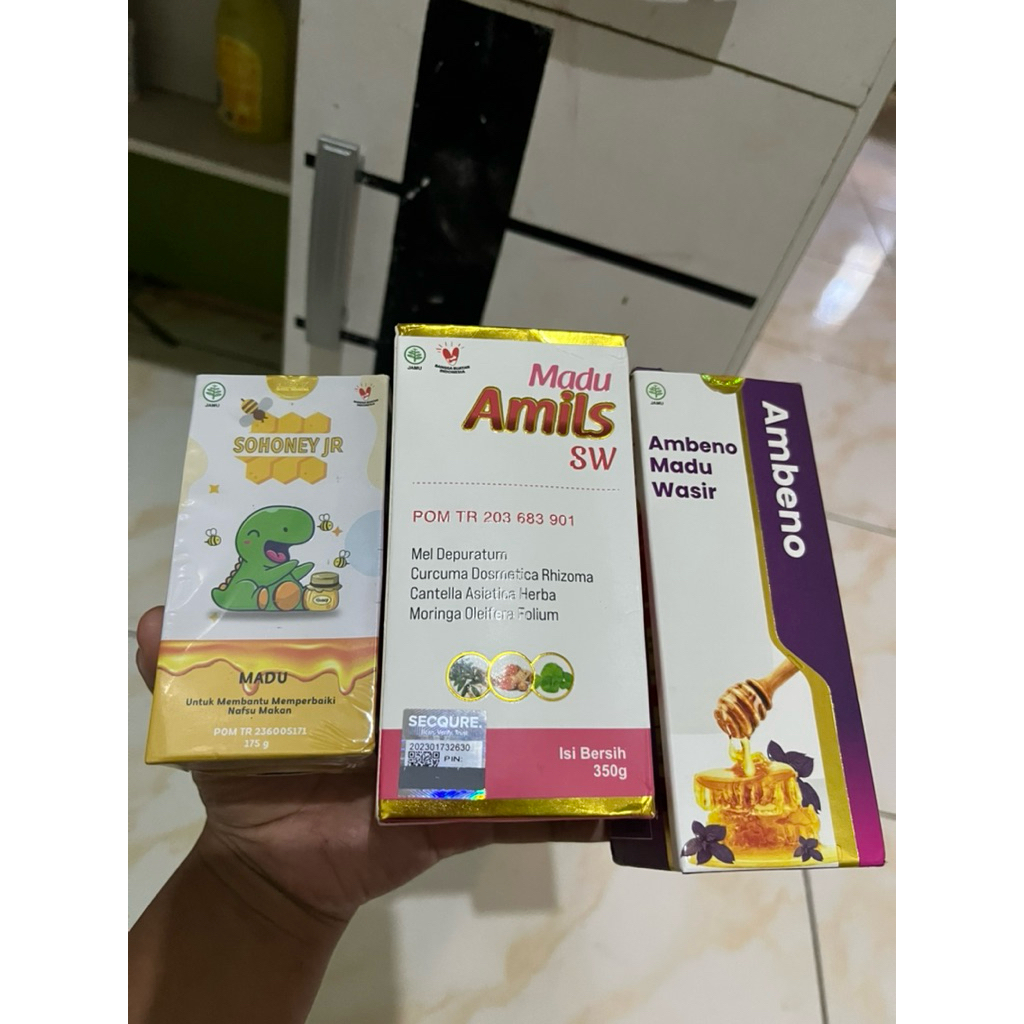 

madu masih segel semua