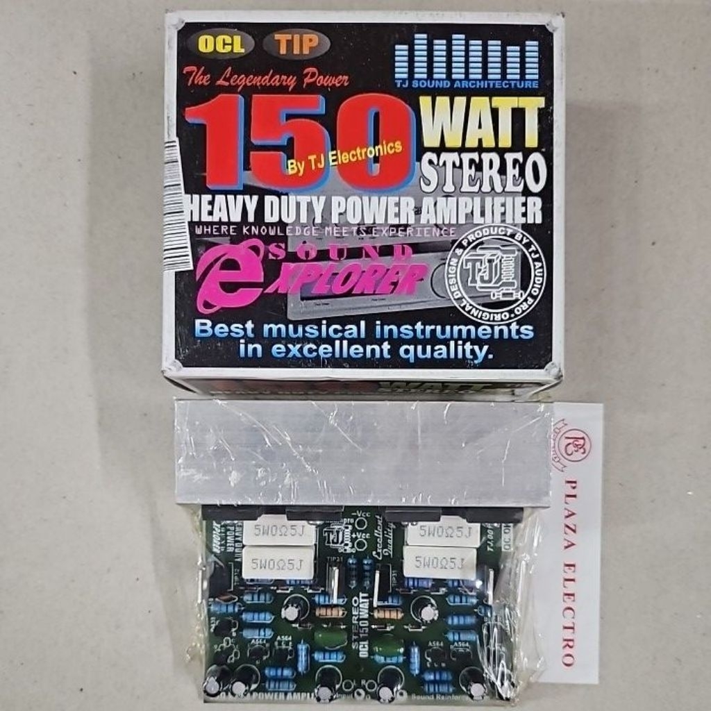 KIT DRIVER POWER 150W WATT OCL STEREO TIP HEAVY DUTY POWER TJ AMPLIFIER HEATSINK ORIGINAL ASLI