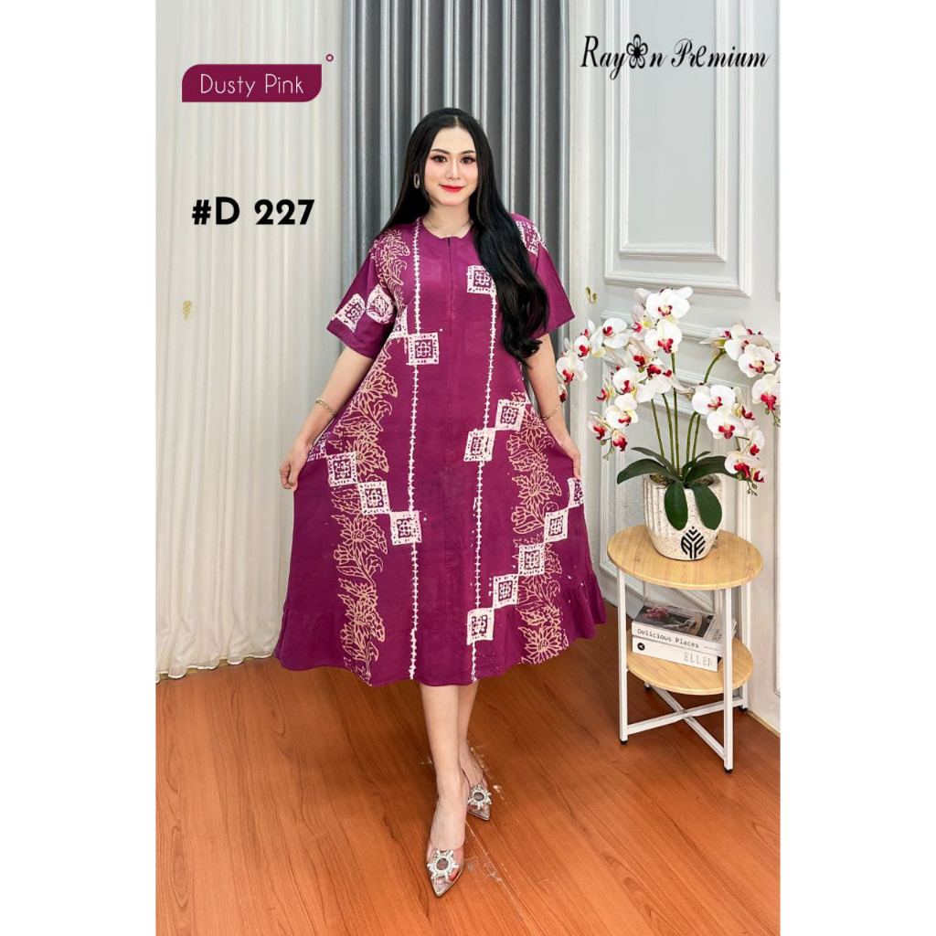 DASTER BATIK CAP RAYON PREMIUM TERBARU TERLARIS DAN KEKINIAN KAIN TEBAL DAN ADEM