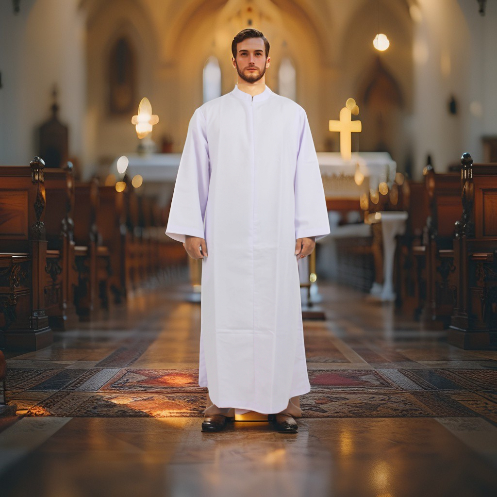 ALBA KATOLIK PRODIAKON-LEKTOR / ALBA PEMAZMUR / BAJU JUBAH LEKTOR / JUBAH DIAKON