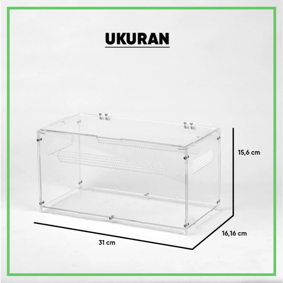 Box Akrilik - Kandang Hewan Reptil Rangkai Sendiri
