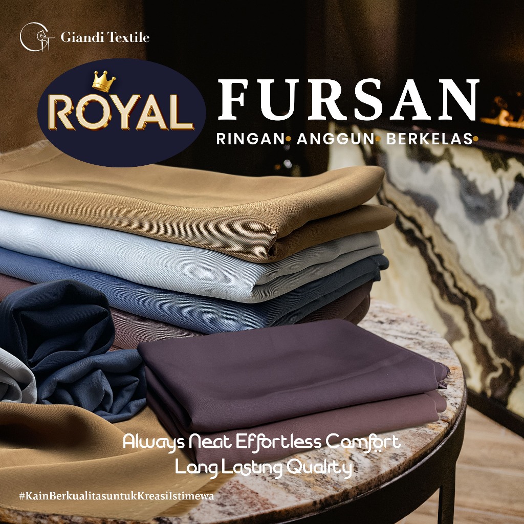 Royal Fursan Kain Abaya Anti Kusut 0,5 Meter