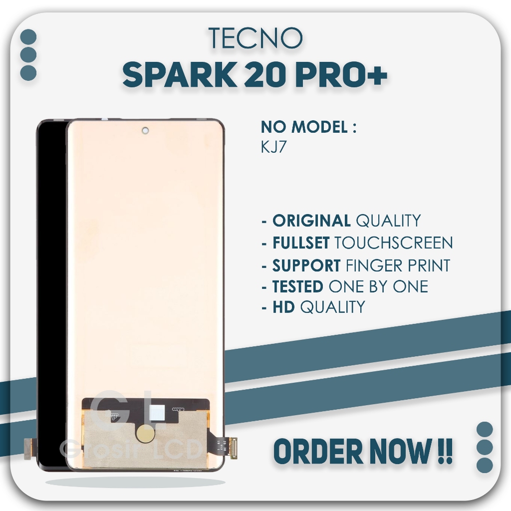 Grosir LCD Tecno Spark 20 Pro Plus - Fingerprint Fullset TouchScreen