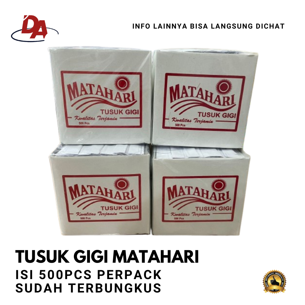 Tusuk Gigi - Tusuk Gigi Berbungkus - Tusuk Gigi Matahari
