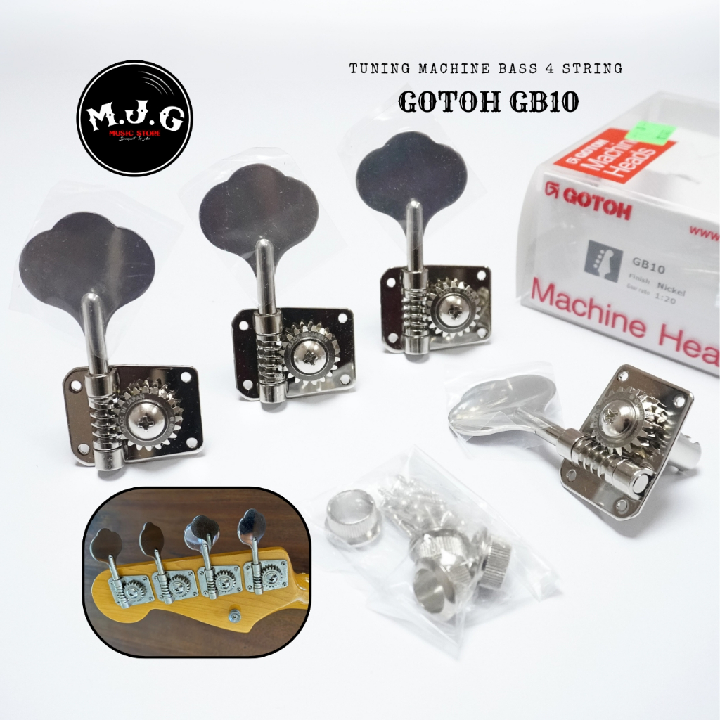 Dryer tuning machine head bass elektrik or akustik gotoh GB10 Japan 4 string inline nickel