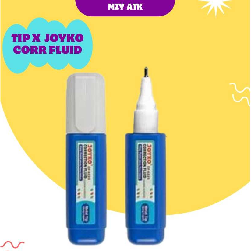 

JOYKO CORRECTION FLUID TIPEX CAIR JOYKO CF-S225 KERTAS DOKUMEN TIPX TIP-EX (1 pack isi 12pcs)