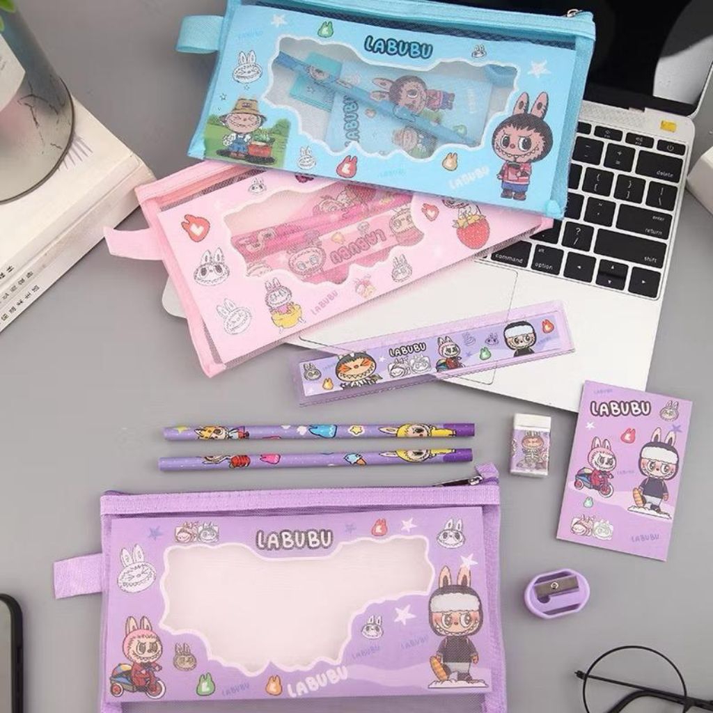 

Pouch Alat Tulis Set 7in1 Karakter Anak Sekolah