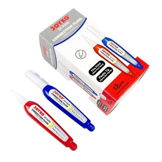 

JOYKO CORRECTION FLUID PEN TIPEX CAIR JOYKO PUTIH CF-P235 MURAH 1 LUSIN