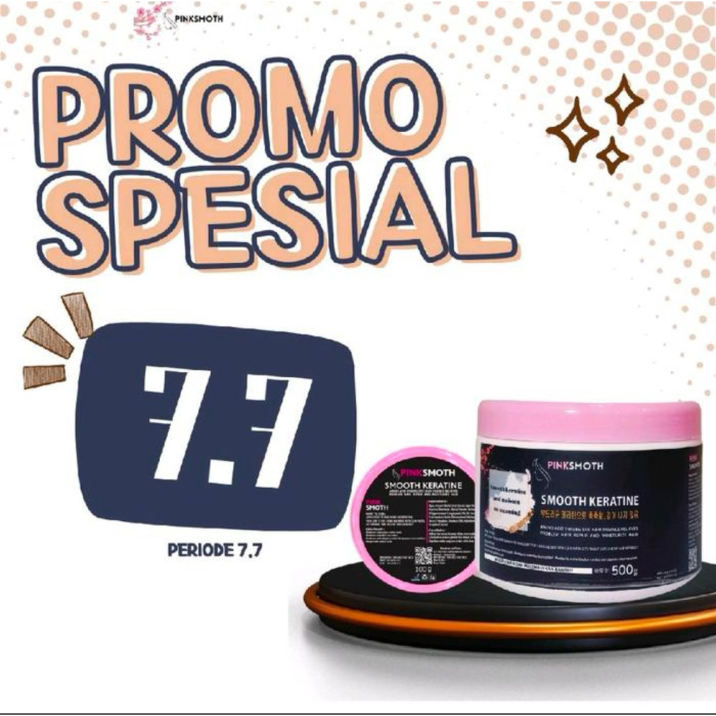 Buy 1 Get 1 Pinksmoth Keratin Rambut Pelurus Rambut BPOM Keratin Hair Treatment Smothing Rambut Pera