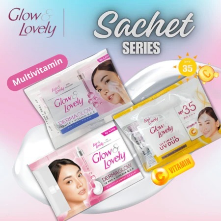 [SACHET] Glow & Lovely Sachet Series | Derma Glow Cream & Face Wash | Sunsscreen UV Duo | Fair & Lov