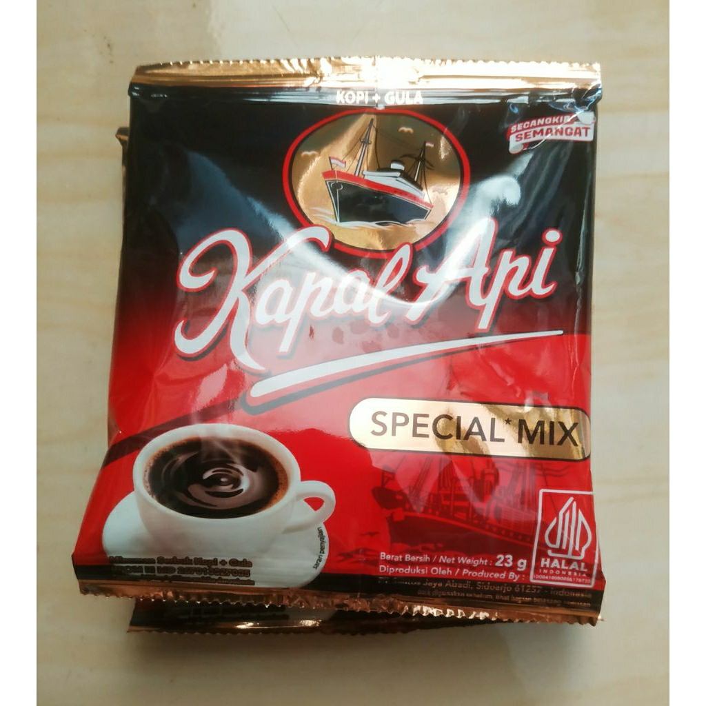 

Kapal Api Special Mix, Kopi hitam + Gula 25g