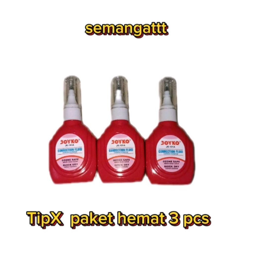 

Tipx joyko paket hemat 3 pcs warna merah