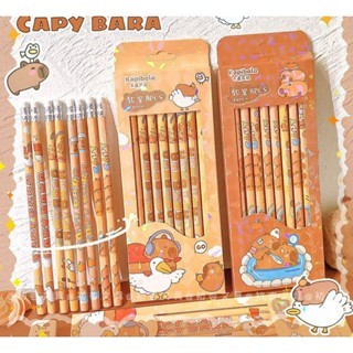 

CapyCute Pencil Parade – Set Pensil Kayu Capybara Gemes