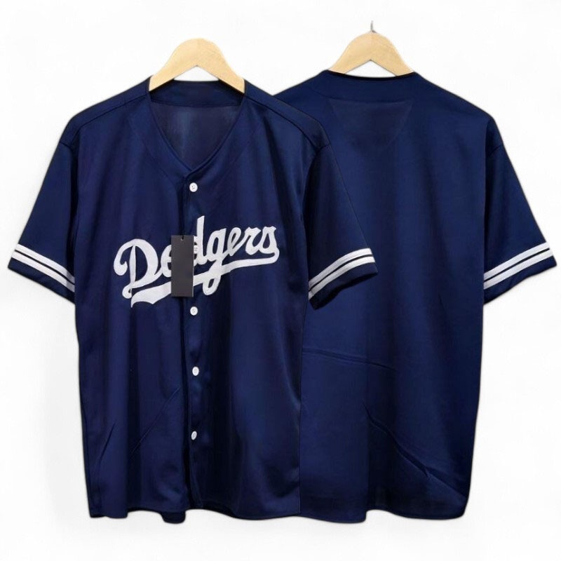 BAJU BASEBALL JERSEY DODGERS NEVY PRIA WANITA TERLARIS UKURAN JUMBO BIGSIZE PREMIUM QUALITY / BAJU B