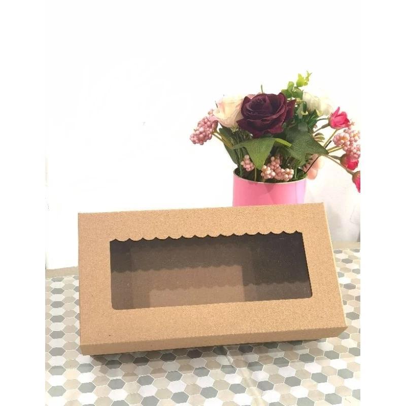 

(10 Pcs)Box Kue Bolu Gulung 25x13x7cm Kotak Brownies Pudding Cup Dus Hampers Packaging