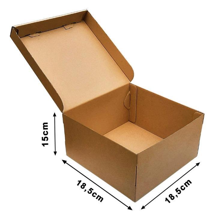 

(10 Pcs)Kotak Kue Ulang Tahun 18x18x15cm Dus Kue Bolu Packaging Box Hampers Coklat Polos