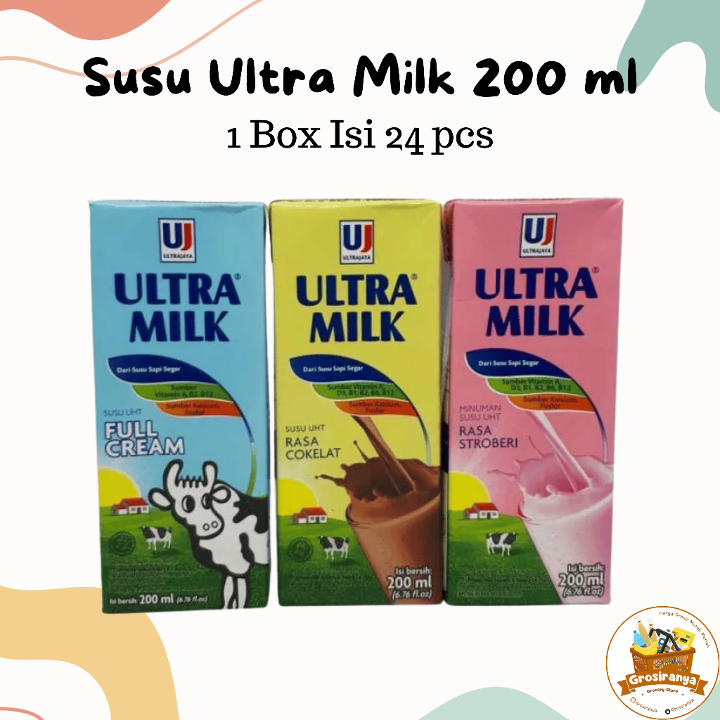 

Susu Ultra Milk 200 Ml 1 Dus Isi 24 pcs
