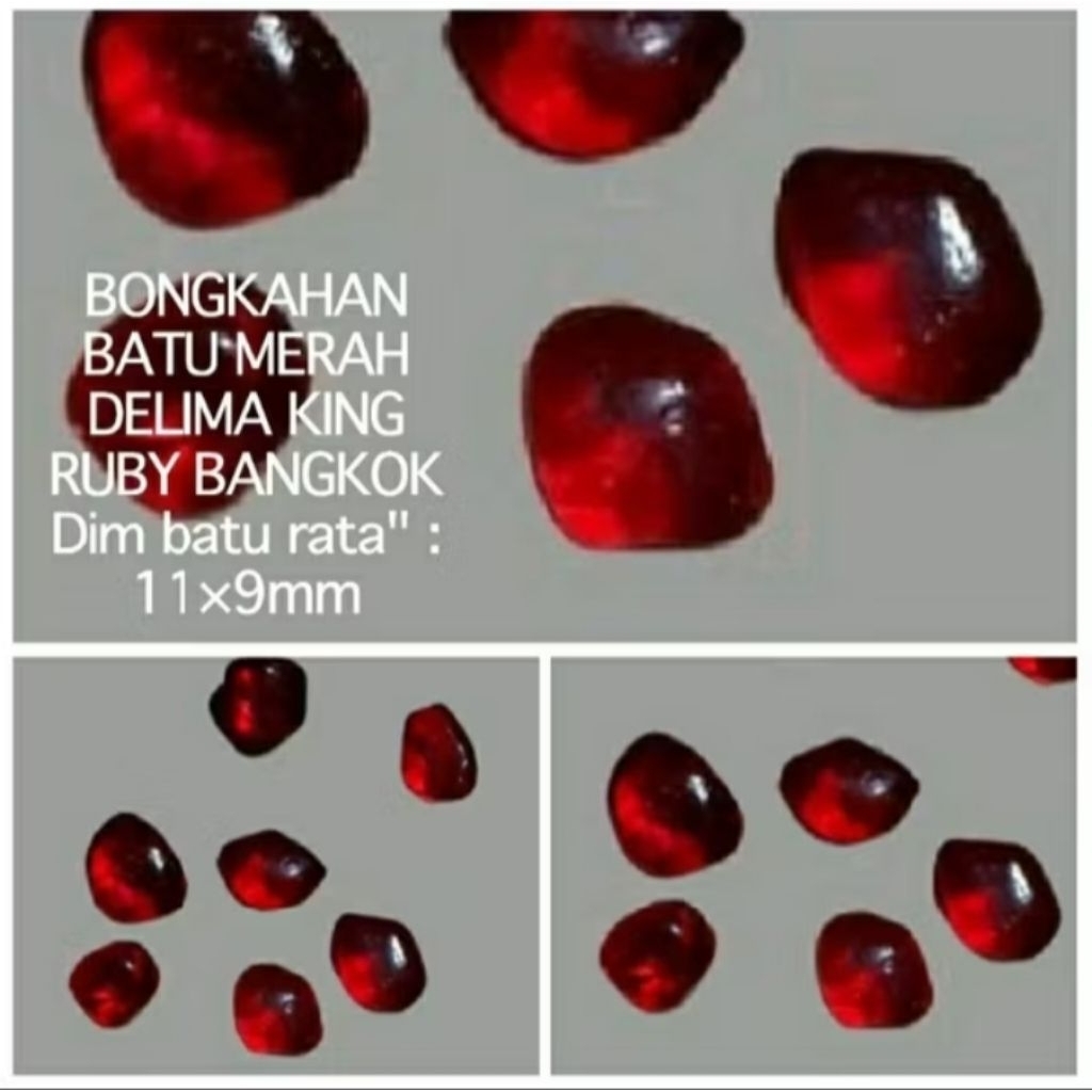 batu merah delima bongkahan/bahan