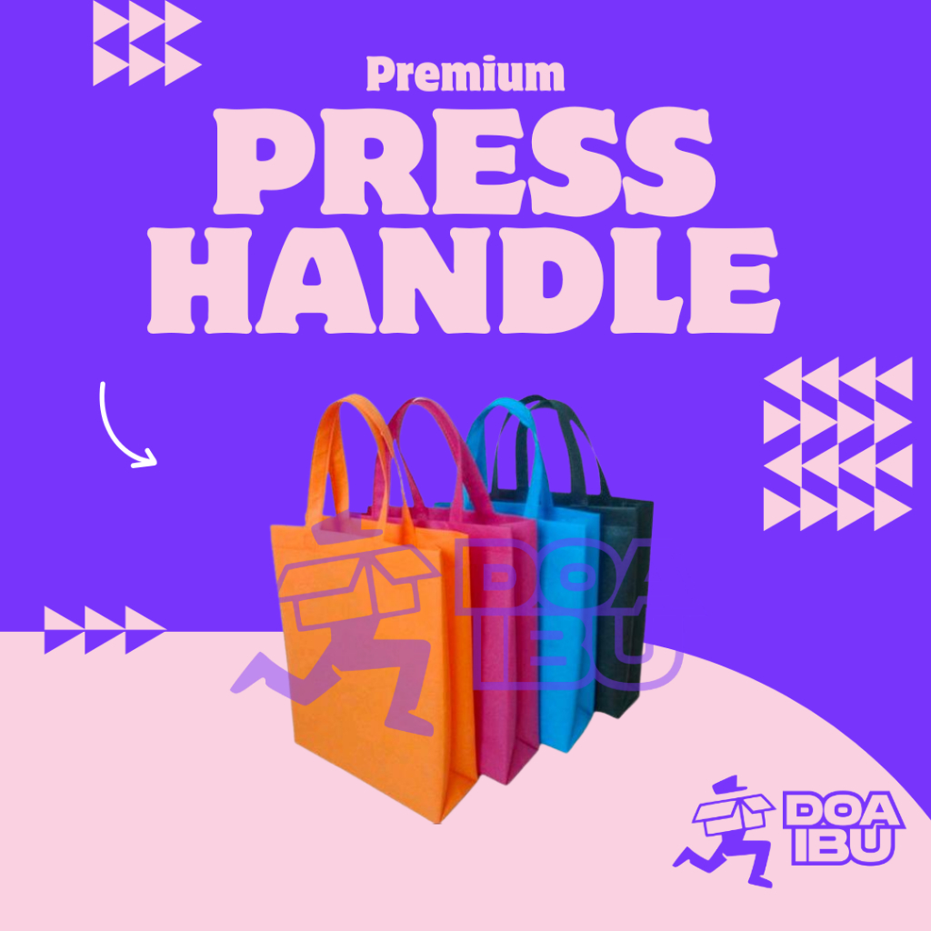 

tas spundbond / tas dos / pres bag / tas dos nasi / tas press box / reusable bag kantong belanja ukuran kecil tanggung besar @12bj