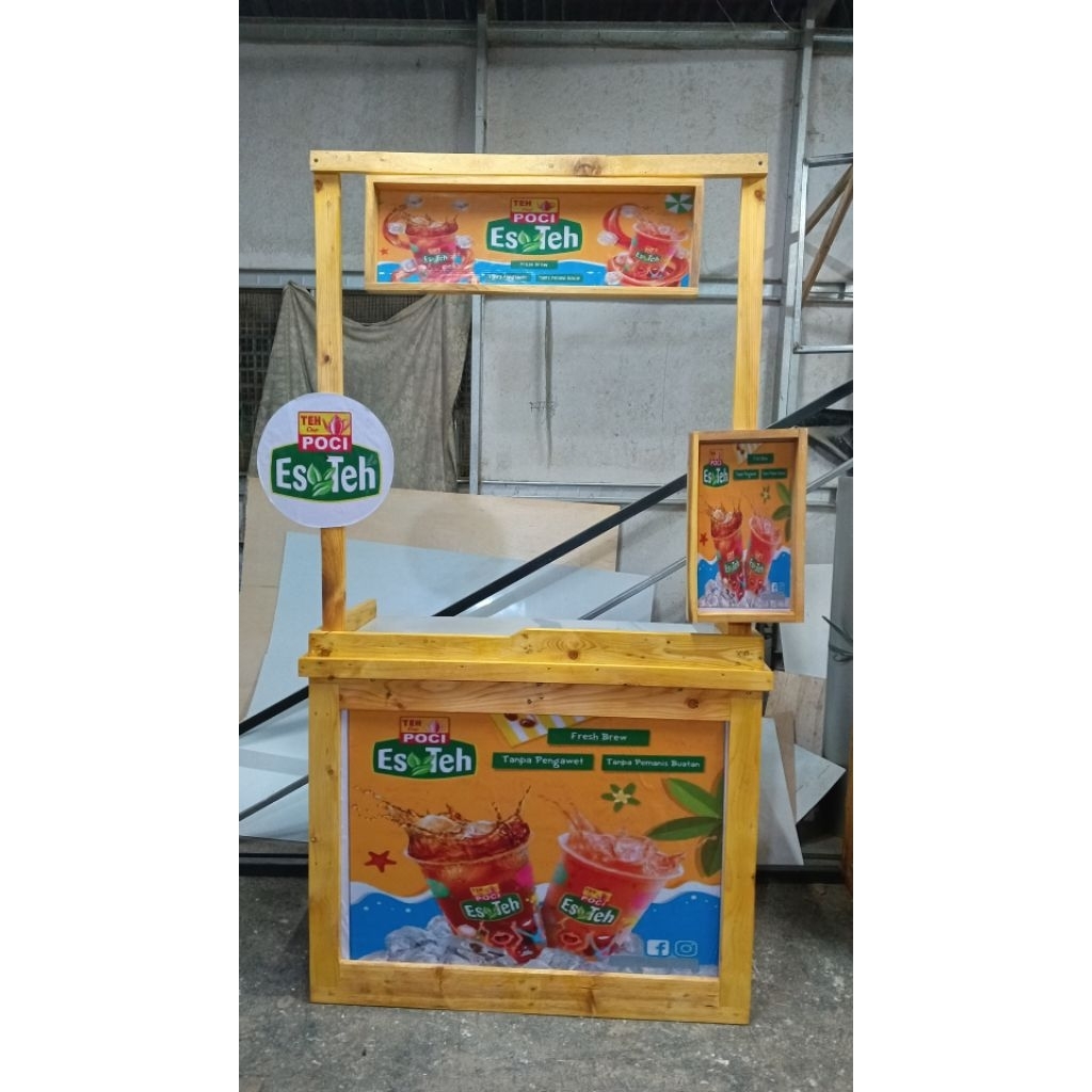 Gerobak Lipat Es Teh Poci  Gerobak Jualan Uk 100