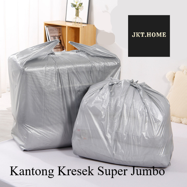 JKT888 Kantong Kresek Super Jumbo Tebal Premium Kantong Plastik Kresek Besar Untuk Pindah Rumah Baju