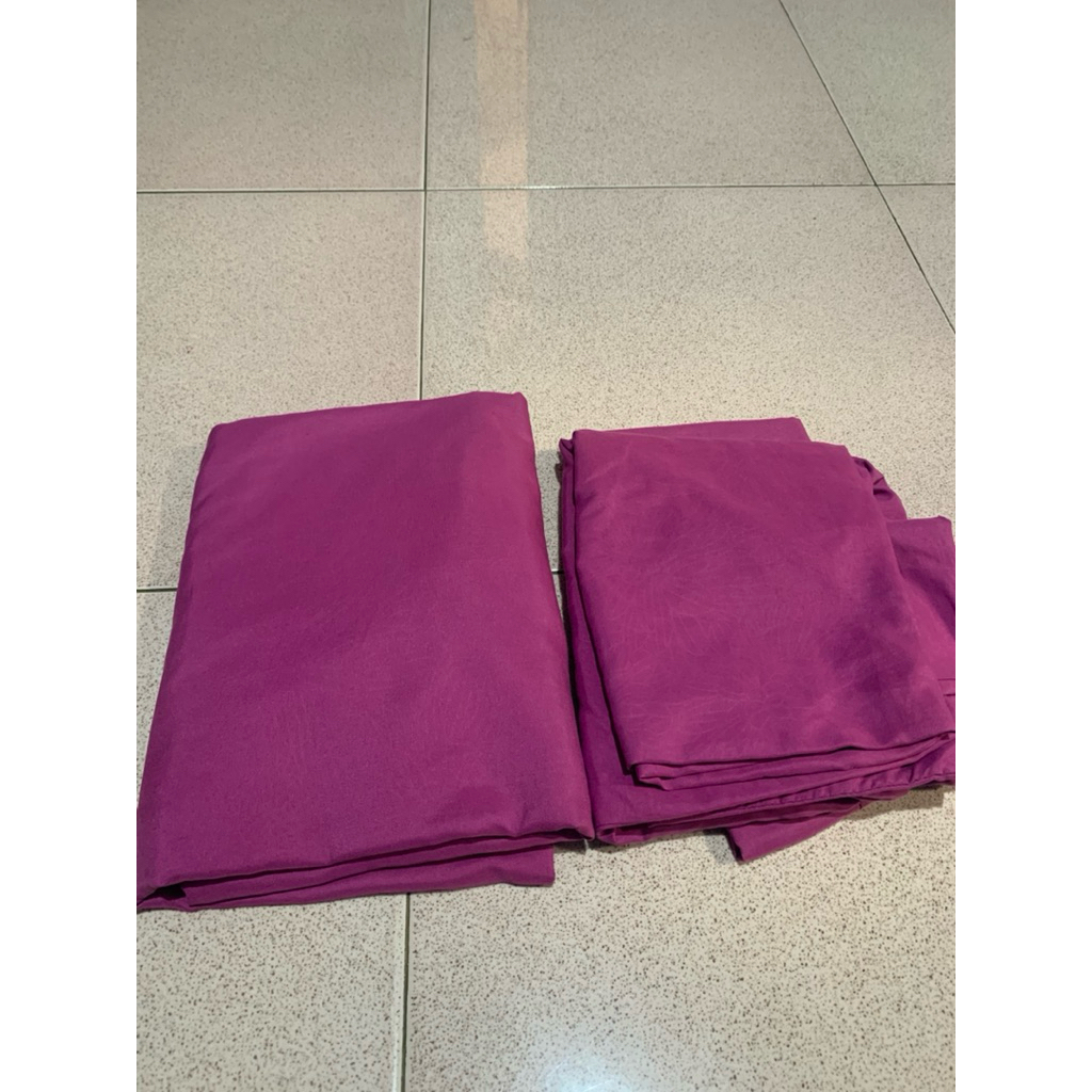 sprei polos preloved 120x200 (ungu cerah)