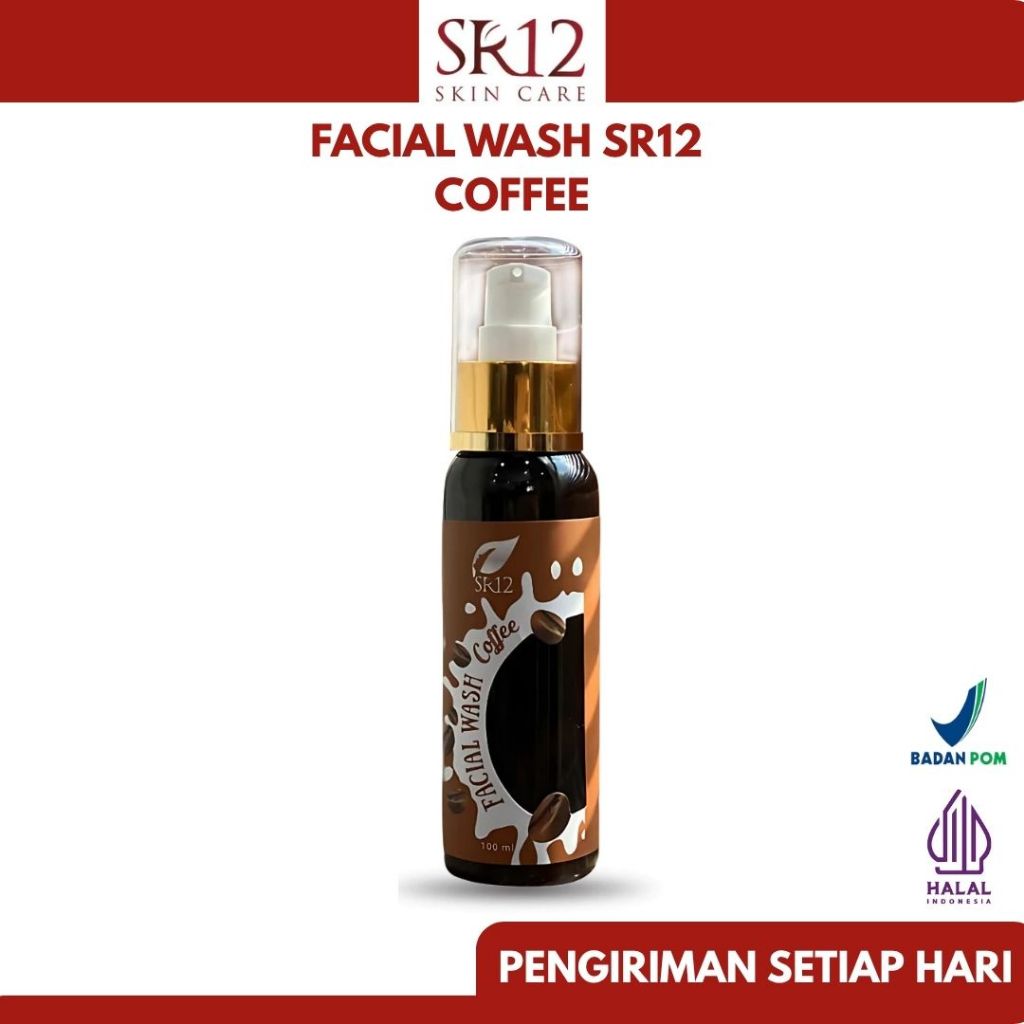 SR12 TASIKMALAYA - Sabun Cuci Muka SR12 Coffee – 100ml Facial Wash Herbal