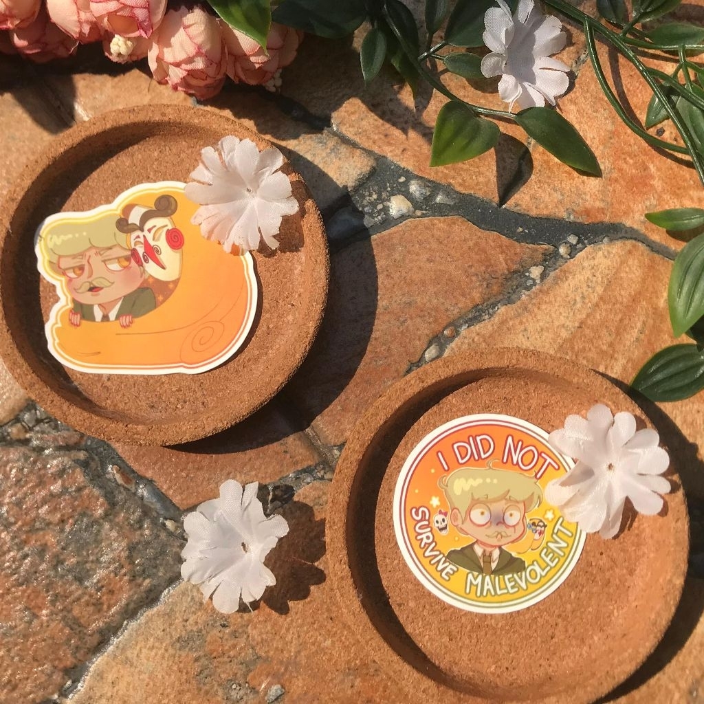 

Arthur and John Stickers || Malevolent Podcast Fanmerch