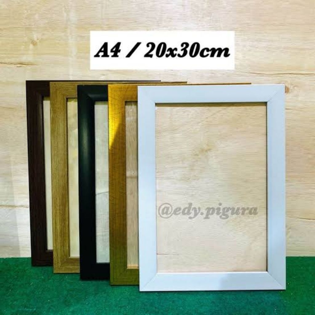 pigura foto 10RL 20x30 + kaca / pigura foto A4 MINIMAL BELI 2pcs