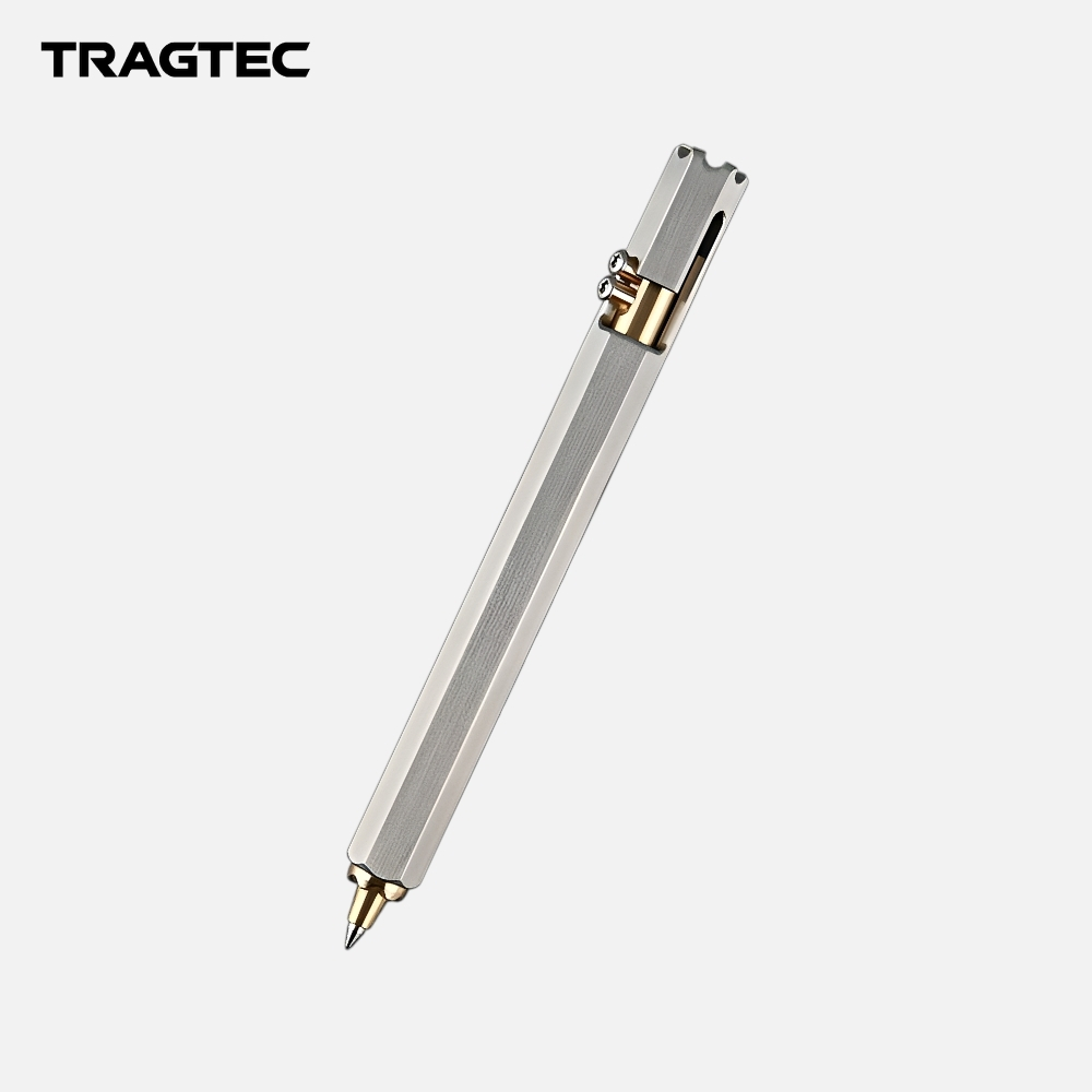 

TRAGTEC Stainless Steel Bolt Action Ballpoint Pen Alat Tulis Pulpen ID0204