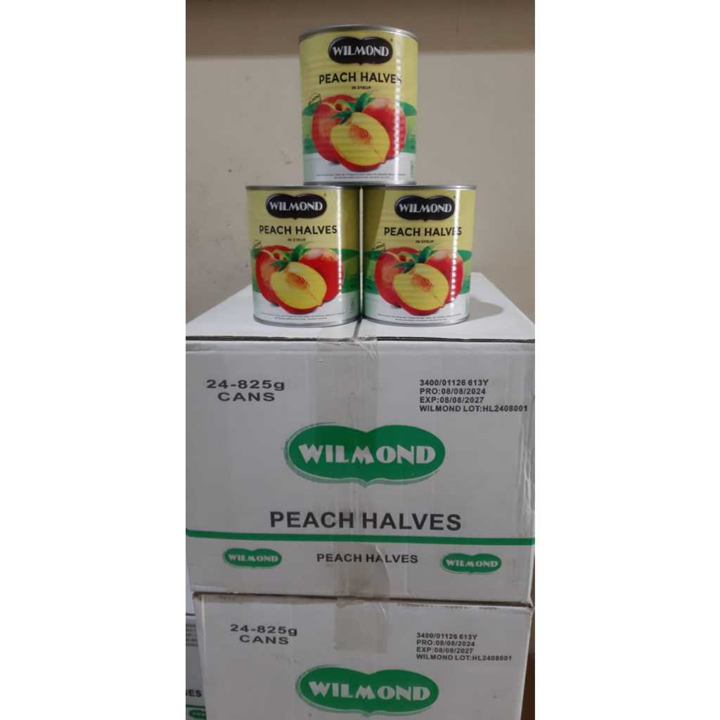 

Wilmond Canned Peach Halves 825gr - Buah Kaleng Segar-KARTON ISI 24